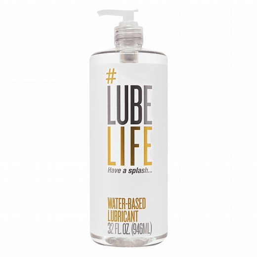 LubeLife Water Based Personal Lubricant for Men, Women & Couples, 32 fl oz