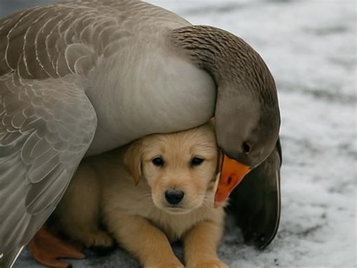 A hideg szélben a kiskutya majdnem megfagyott. Reszketett közvetlenül az út szélén, amikor a mezőről hirtelen odament hozzá egy nagy lúd. A kiskutya még csak meg sem tudott mozdulni, de a lúd ekkor a következőt tette… A folytatást olvasd a hozzászólásban 👇👇👇 A kiskutya majdnem megfagyott – de ekkor valami egészen különleges történt. A jeges szél dühöngött, miközben egy apró kölyökkutya remegve húzódott meg az út szélén. Annyira átfagyott és kimerült volt, hogy mozdulni sem tudott. Ám ebben a 