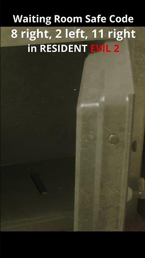 Waiting Room safe code in Resident Evil 2