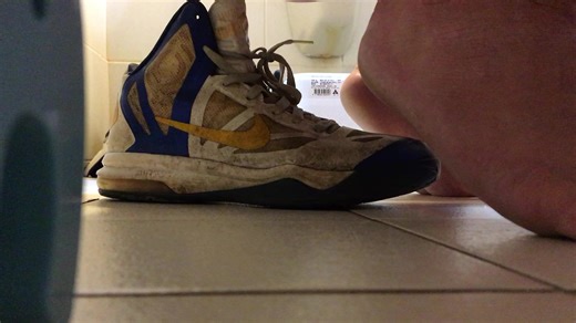 poop on NIKE sneakers
