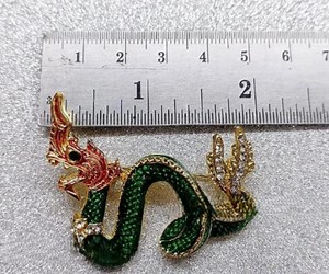 Broche dragon Naga fabriquée à la main : épingle mythique thaïlandaise - Etsy France