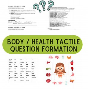 Fr. Body Interrogatives/Question Formation/Hands-on or Centers Activity