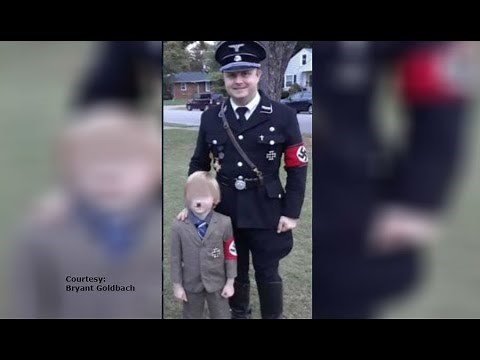 VIDEO: Dad and son Nazi costumes spark criticism
