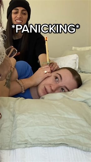 14K views · 207 reactions | Moral of the story: Read the instructions  #earcandle #earwax #funny #girlfriend #omg #reels #virals | Taz and Alessia | Facebook