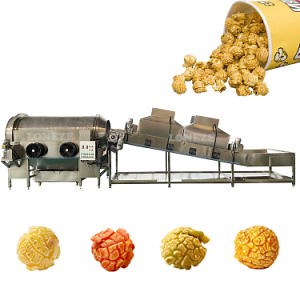 [Hot Item] Caramel Sugar Coating Pop Corn with Flavor Commercial Popcorn Popper Machine Production Line
