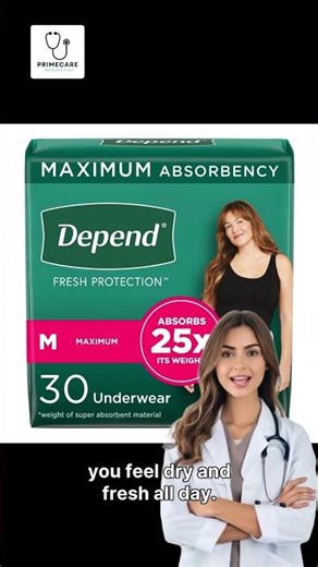 Depend Fresh Protection Adult Diapers