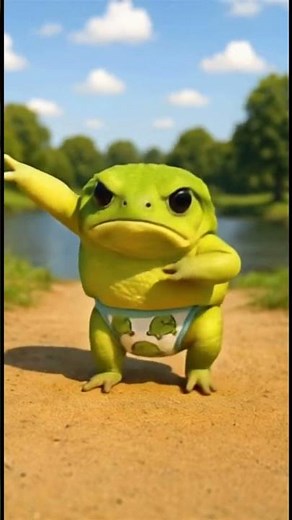 Frog Diaper Dance #カエルダンス #かえる #蛙 #frogdance #frog