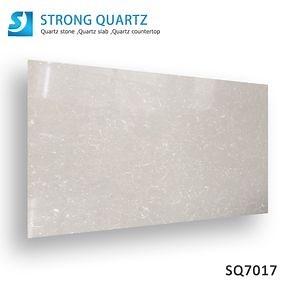 [Hot Item] Big Slab Light Grey Concrete Look Artificial Quartz Stone Engineered for Kitchen