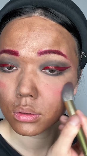 Weird makeup😂#tiktok #fyp #emoji #girls