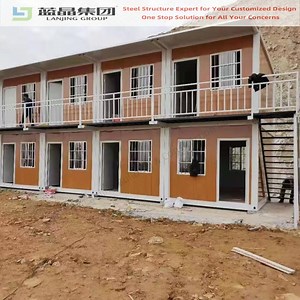 [Hot Item] Multi-Story Construction Site Prefab Flat Pack Container House Office Kiosk