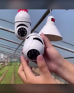 2PC Wireless WiFi Light Bulb Camera Security Camera,Dome Surveillance Camera HD Night Vision Light Socket Camera, Outdoor 1080P 360 Degree Panoramic Connector Smart Home Security Wireless Camera (2PC)