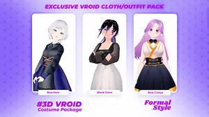 Pack tenue formelle VRoid : costume numérique 3 en 1 (fichier .Vroidcustomitem) - Etsy France