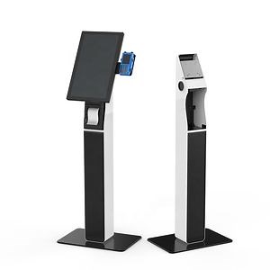 [Hot Item] Touchscreen Queue Qr Payment Card Reader Kiosk Service with Card Reader Bar Code Reader