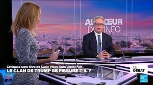 13K views · 90 reactions |  Le clan de Trump se fissure-t-il ? "Je ne pense pas que Susie Wiles soit en train de préparer son départ, parce qu'elle n'a pas été la seule qui a été interviewée par Vanity Fair" affirme le journaliste franco-américain, Gérald Olivier, invité à #ledebatf24 de Stéphanie Antoine. Retrouvez l'émission complète : https://go.france24.com/mB6 | Le Débat - France 24 | Facebook