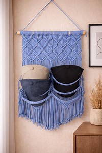 Baseball Hat Rack, Macrame Hat Hanger, Gift for Him, Hat Rack Macrame, Hat Holder, Baseball Cap Holder, Fathers Day Gift, Dad Hat Storage - Etsy