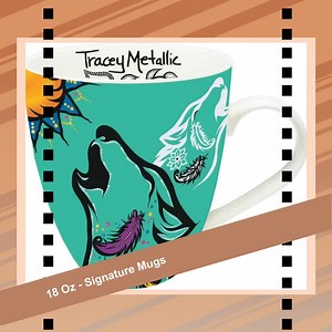 Wow!!!!  Indigenous Artist Designs. Pick Your Favorite Shop Now... Buy 4 items, Automatic Discounts Applied. Order 18 Oz - Signature Mugs at $15.99 from https://mocsnmore.ca/products/artist-collection-mugs #design #art #mug #glasses #homedecor #tumblers #kitchen #indigenous #clay #kitchenware | Mocs N More | Facebook