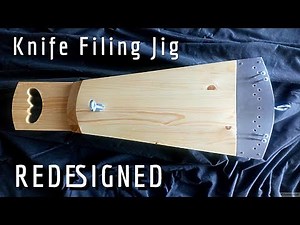 Redesigned knife bevel filing jig - How to make it !!!