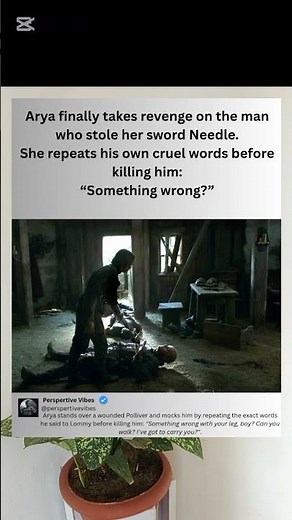 The Moment Arya Stark Crosses Another Name Off Her List kills Polliver | GOT #gameofthrones