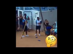 African black lady controls and shows off big boobs while dancing