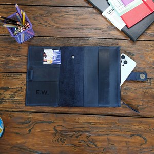 Refillable Notebook Cover A5 A4 B5, Personalized Corporate Gifts for Employees, Coworker Gift, Custom Leather Journal Cover - Etsy