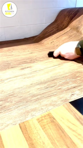 2.4K views · 21 reactions | Vinyl Wrapping A Worktop In This Stunning Wood Grain Finish 蝹 #kitchenwrapping #kitchenwrap #kitchendesign #homedecor #smallbusiness #wrapmykitchen #scotland #asmr #wrapwithme #fy #foryoupage | Kitchen WrapCo. | Facebook