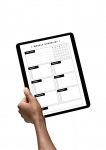 Minimal Weekly Checklist _ druckbare und digitale PDF - Etsy.de