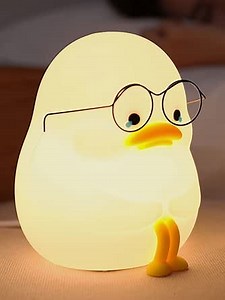 Night Light for Kids - Emo Duck Premium Silicone Lamps, Cute and Dimmable Nightlight for Soothing Bedtime Ambience, 𝑴𝒖𝒍𝒕𝒊𝒑𝒍𝒆 𝑵𝒊𝒈𝒉𝒕𝒍𝒊𝒈𝒉𝒕𝒔