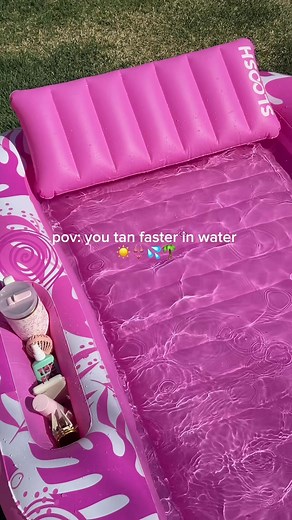 best find of the summer ☀️ I love that this outdoor tanning pool has a built in cooler and pocket for all your tanning needs 👙🌴💦 #tanningpool #outdoortanningbed #amazonsummerfinds #tanningtime #summeressentials tips to get the best tan
