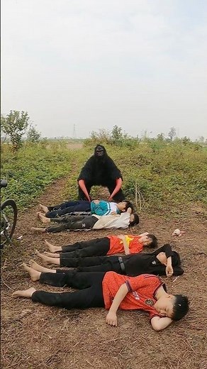 Gorilla Monster Attacks Sleeping Girls