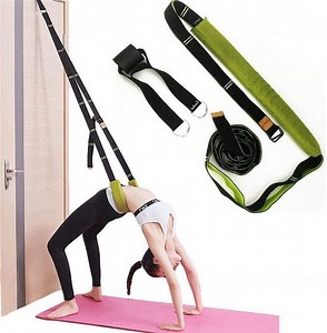 [Hot Item] Door Hanging Ballet Dance Yoga Stretch Strap, Waist Leg Backbend Improve Flexibility, Custom Home Gym Physical Therapy Correction Strap