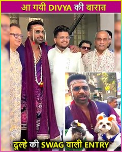 Divya Agarwal is all set to tie the knot with her boyfriend Apurva today. Her baraat arrived with dulhe raja and entered with full swag | Telly Masala