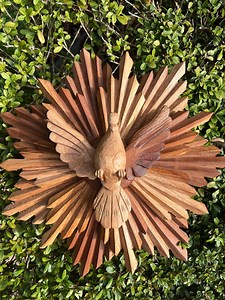 Handmade Jacaranda Wood Holy Spirit Dove Statue: Catholic Home Decor - Etsy