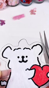 Handmade shrink plastic keychain filled with love and care❤️ Every stroke brings you warmth and joy💖✨ Material ✨TeckWrap Printable Shrink Sheet Translucent (available on our website) ✨acrylic paintbrush Shop on teckwrapcraft.com > Printable Paper > Printable Sticker Vinyl #teckwrapcraft #teckwrapvinyl #smallbusiness #shrinkplastic #giftideas #keychain #vday #valentinesday #vdaygift #shrinkydink #diy #giftidea #craft | TeckWrap Craft