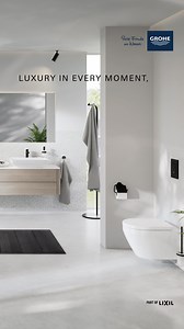 Stylish taps and mixers that form the core of your modern bathroom. Discover the #HeartOfYourBathroom #GROHE #Cubeo. | GROHE