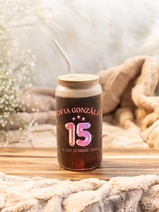 Quinceañera Sipper Glass: 15 Años Party Favor With Straw - Etsy Canada