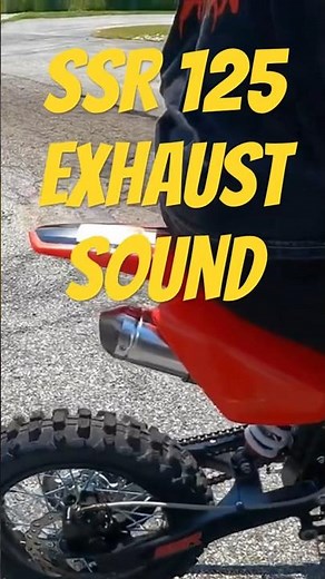 SSR 125 exhaust sound 💨 #pitbike #ssr #ssr125