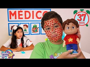 Maria Clara pretends to be a doctor and saves little JP ♥ Pretend Play With Doctor