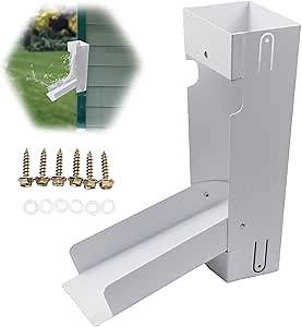Longzhuo Rainwater Collection System, Rain Barrel Diverter Catching Collection System, Rain Barrel Diverter, Rainwater Collector with Weak Magnetic, Fit 3*4In Standard Downspout for Recycle Rainwater