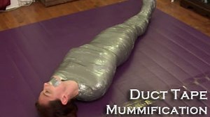 Duct Tape Mummification Escape Challenge MP4 | Clips4sale