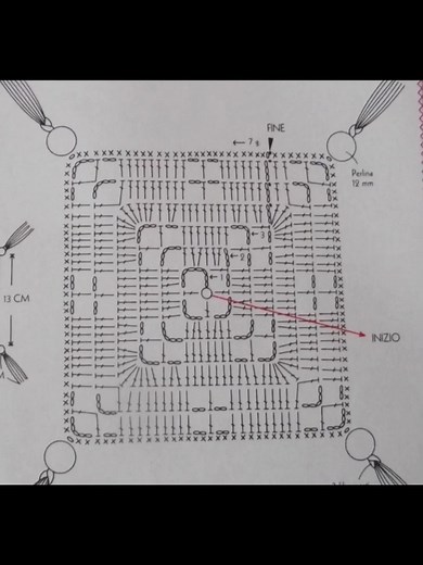 Easy Granny Filet Square Crochet Pattern #everyoneシ゚ #yarnlovers #crochet | Andieds Andé