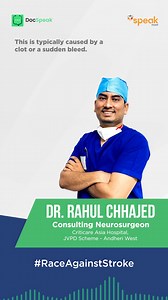 39K views | A stroke happens when the blood supply to the brain is...