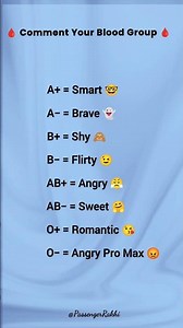 Apne Blood Group ke hisaab se apni personality check karein! 🩸✨ R25 #viral