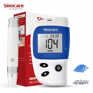 [Hot Item] Sinocare Portable Code Free Digital Glucometer Kit Blood Smart Sugar Level Monitor Glucose Meter for Home Hospital
