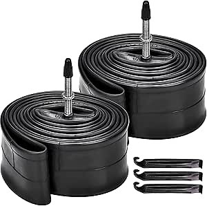2 Pack 26" Bike Tubes 26 x 1.75/2.125 FV 48mm Presta Valve Bicycle Tubes Compatible with 26x1.75 26x1.90 26x2.0 26x2.126 26x2.125 Inner Tubes