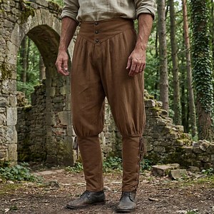 Medieval Linen Pants for Men, Renaissance & Viking Trousers, LARP Historical Clothing - Etsy Canada
