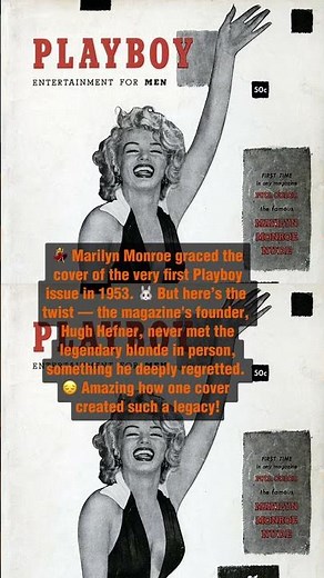 Marilyn Monroe on Playboy's first cover 🐰 #facts #funfact #motivation #history #didyouknow