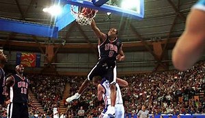 #TBT to when Vince Carter baptized Frederic Weis in the 2000 Olympics. | sneakernews.com
