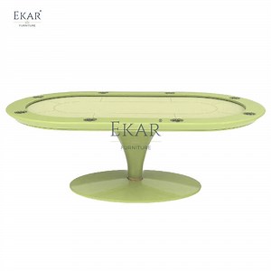 [Hot Item] Modern Texas Poker Table with Felt Surface and Wooden Frame
