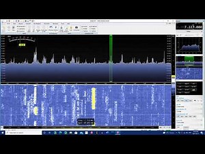 Part 5 CQ World Wide WPX contest 40 meters band scan Airspy HF+ Discovery on MLA 30 loop antenna