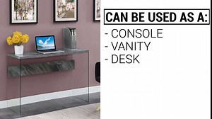 Convenience Concepts SoHo Console Table/Desk, White